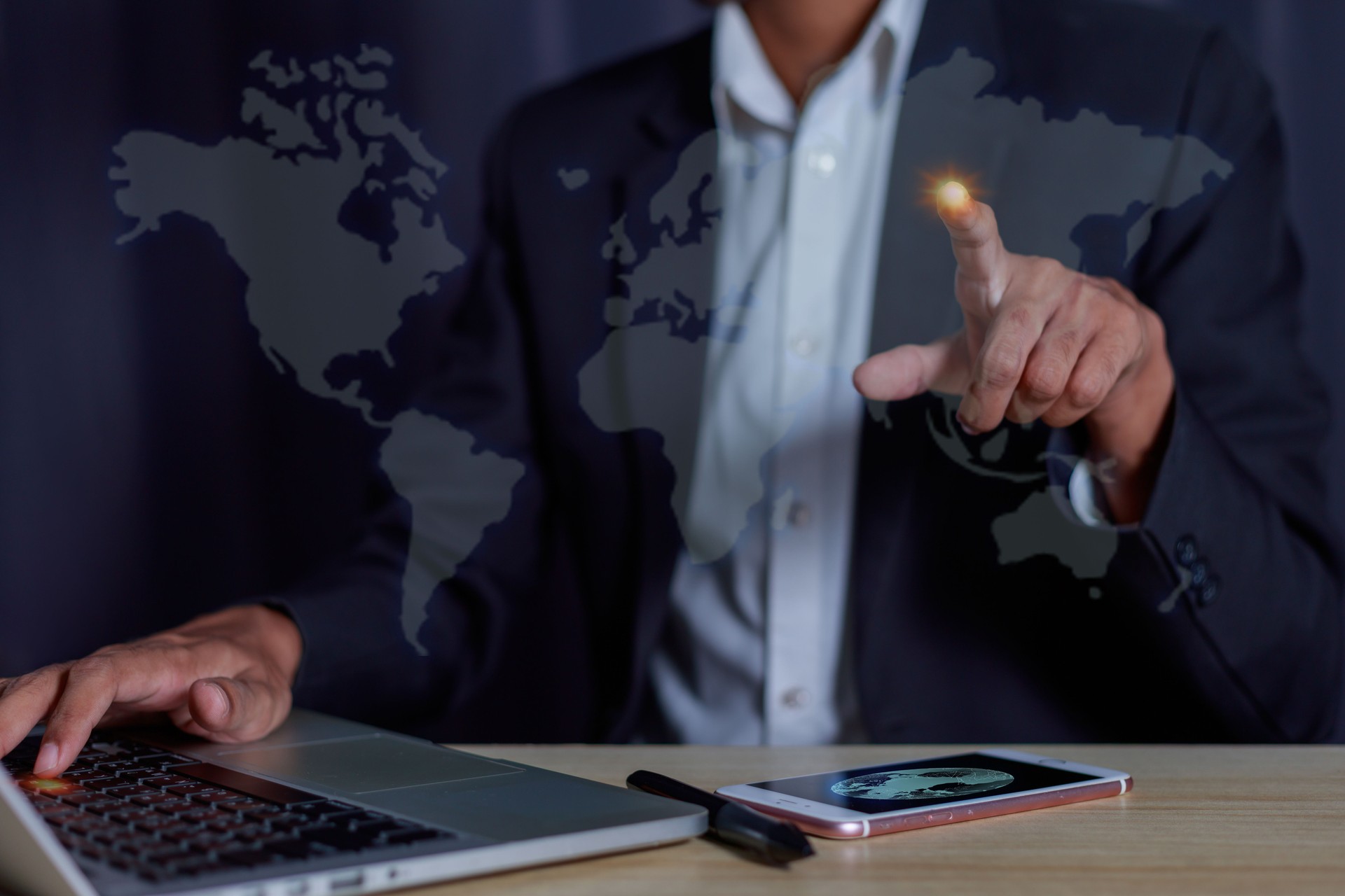 AI(Artificial Intelligence) Network Technology Global Internet Connectivity A.I. AI technology is essential to business in the digital world.